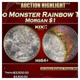PCGS 1884-o Morgan Dollar Monster Rainbow Toned $1