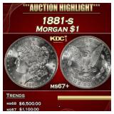 1881-s Morgan Dollar $1 ms67+ SEGS