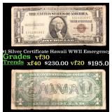 1935A $1 Silver Certificate Hawaii WWII Emergency
