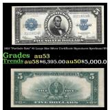 1923 $5 Large Size Silver Certificate "Porthole No