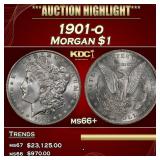 1901-o Morgan Dollar $1 ms66+ SEGS