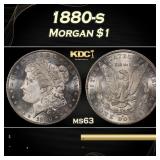 1880-s Morgan Dollar $1 Grades ms63