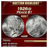 1926-d Peace Dollar $1 ms66 SEGS