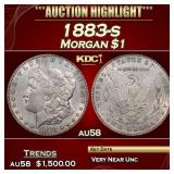 1883-s Morgan Dollar $1 au58 SEGS