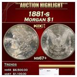 1881-s Morgan Dollar $1 ms67+ SEGS