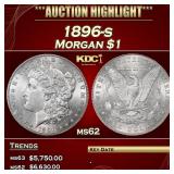 1896-s Morgan Dollar $1 ms62 USCG
