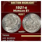 1921-s Morgan Dollar $1 ms65+ SEGS
