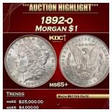 1892-o Morgan Dollar $1 ms65+ SEGS