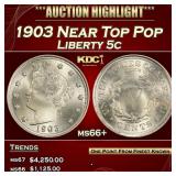1903 Liberty Nickel Near Top Pop 5c ms66+ SEGS