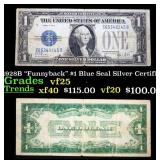 1928B $1 Blue Seal Silver Certificate "Funnyback"