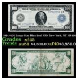 1914 $100 Large Size Blue Seal FRN New York, NY Gr