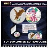 2025 Colorized Limited Editon 1oz Silver Eagle Coi