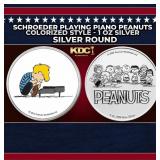 Schroeder Playing Piano Peanuts Colorized Style -