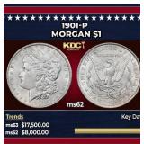 1901-p Morgan Dollar $1 ms62 USCG