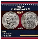 1973-p Eisenhower Dollar $1 ms65+ SEGS