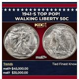 1941-s Walking Liberty Half Dollar TOP POP! 50c ms