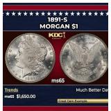 1891-s Morgan Dollar $1 ms65 SEGS