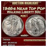 1946-s Walking Liberty Half Dollar Near Top Pop 50