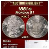 1881-s Morgan Dollar $1 ms67+ SEGS
