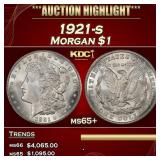 1921-s Morgan Dollar $1 ms65+ SEGS
