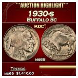 1930-s Buffalo Nickel 5c ms66 SEGS