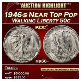 1946-s Walking Liberty Half Dollar Near Top Pop 50