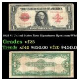 1923 Speelman/White $1 United States Note Grades v
