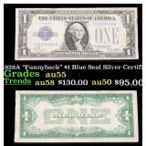 1928A $1 Blue Seal Silver Certificate "Funnyback"