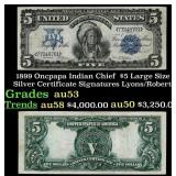 1899 Lyons/Roberts $5 Large Size Silver Certificat