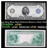 1914 $5 Large Size Blue Seal Federal Reserve Note