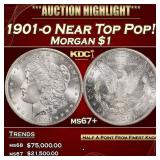 1901-o Morgan Dollar Near Top Pop! $1 ms67+ SEGS