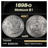 1898-o Morgan Dollar $1 Grades ms65