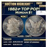 1882-p Morgan Dollar TOP POP! $1 ms66+ DMPL SEGS