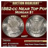 1882-cc Morgan Dollar Near Top Pop $1 ms67 SEGS