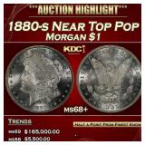 1880-s Morgan Dollar Near Top Pop $1 ms68+ SEGS
