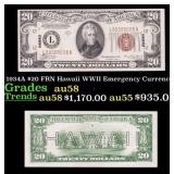 1934A $20 FRN Hawaii WWII Emergency Currency Grade