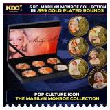 1926-1962 6 Coin Marilyn Monroe Gold Plated Round