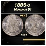 1885-o Morgan Dollar $1 Grades ms63
