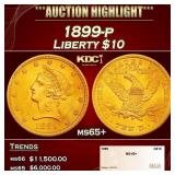 1899-p Gold Liberty Eagle $10 ms65+ SEGS