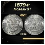 1879-p Morgan Dollar $1 Grades ms62