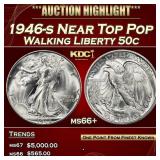 1946-s Walking Liberty Half Dollar Near Top Pop 50