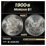 1900-s Morgan Dollar $1 Grades ms63