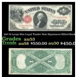 1917 Elliott/Burke $1 Large Size Legal Tender Note