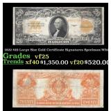 1922 Speelman/White $20 Large Size Gold Certificat