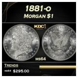 1881-o Morgan Dollar $1 Grades ms64