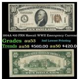 1934A $10 FRN Hawaii WWII Emergency Currency Grade
