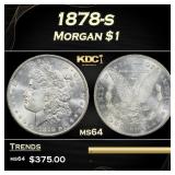 1878-s Morgan Dollar $1 Grades ms64