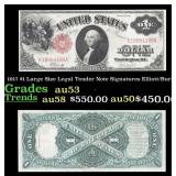 1917 Elliott/Burke $1 Large Size Legal Tender Note
