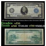 1914 FR-978 $20 Large Size Blue Seal Federal Resrv