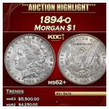 1894-o Morgan Dollar $1 ms62+ USCG